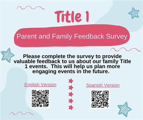 Feedback survey 